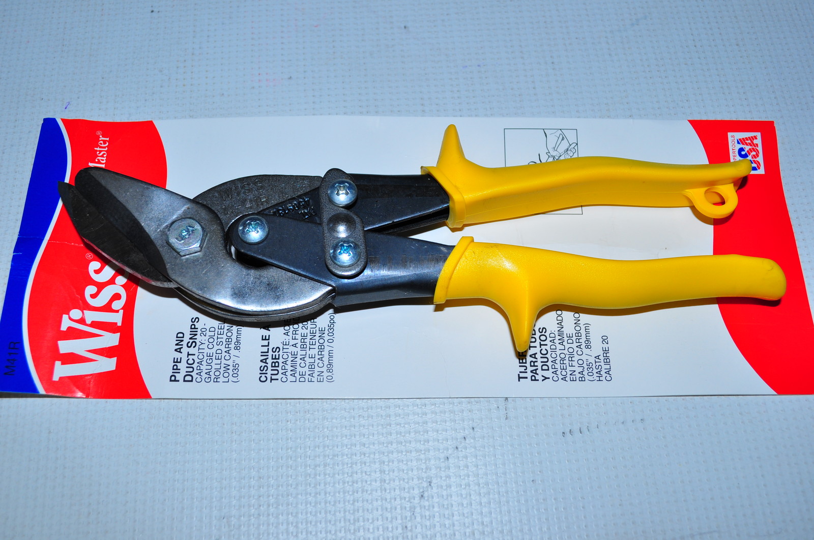 WISS M-41R Pipe and Duct Snipe Cap:20 Gauge Rolled Stell 0.89MM Made In USA