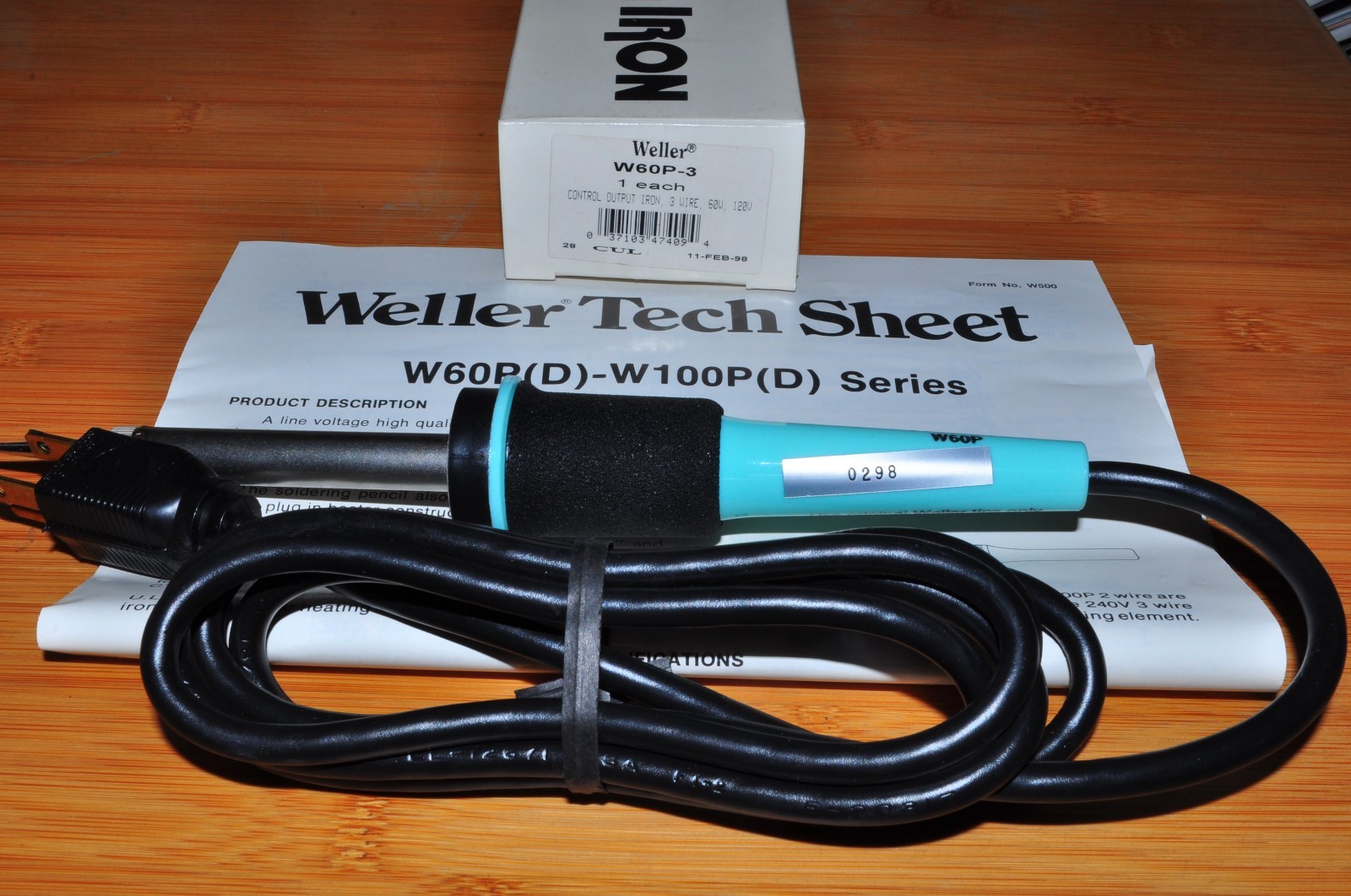 Weller W60P-3 Soldering Iron made in USA UL proof 3 wire 700F Tip - Image 4
