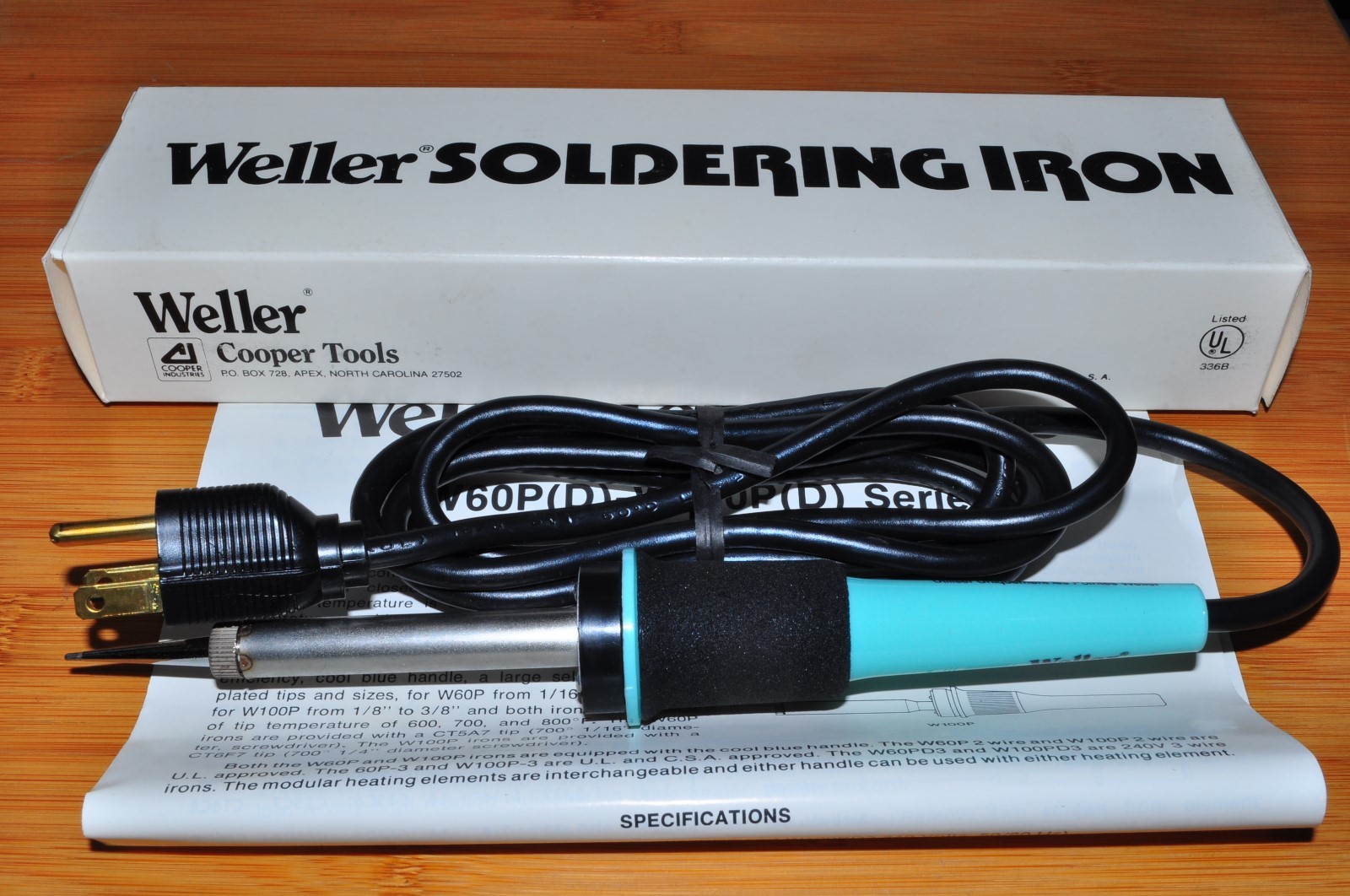 Weller W60P-3 Soldering Iron made in USA UL proof 3 wire 700F Tip