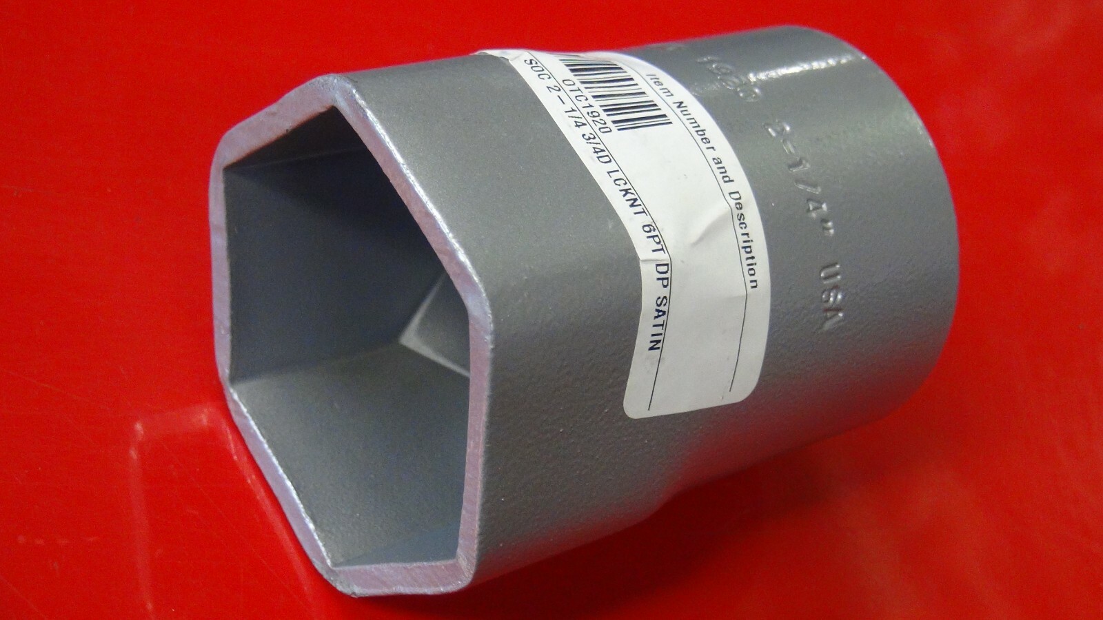 2-1/4 in. 3/4 in. Drive 6-Point Wheel Bearing Locknut Socket OTC 1920 Made in US