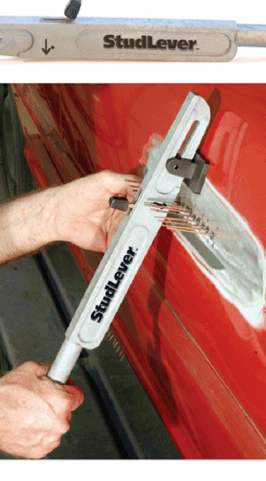20014 Stud Lever includes Stud Lever and Steck Straight Edge Made in USA