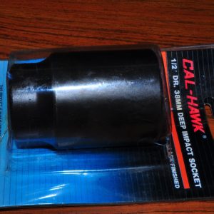 38 MM 1/2" DRIVE DEEP IMPACT SOCKET CAL HAWK ASSM438 (1-1/2 ) CR-MO STEEL