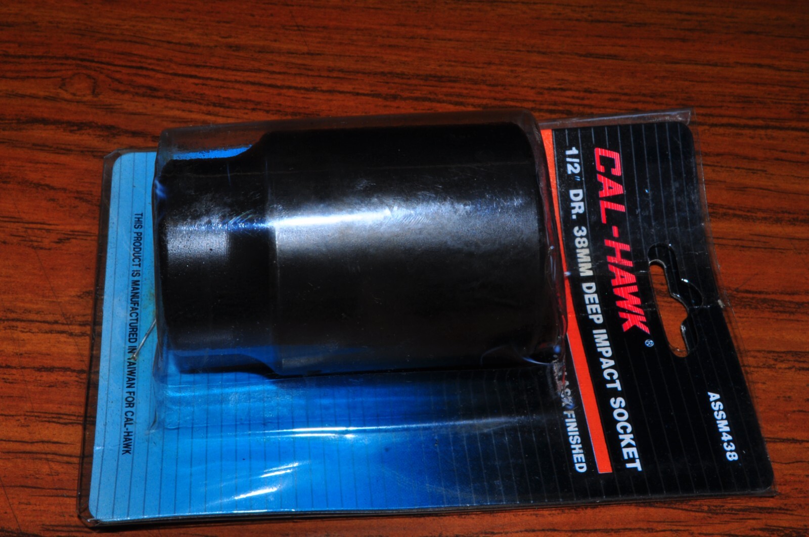 38 MM 1/2" DRIVE DEEP IMPACT SOCKET CAL HAWK ASSM438 (1-1/2 ) CR-MO STEEL