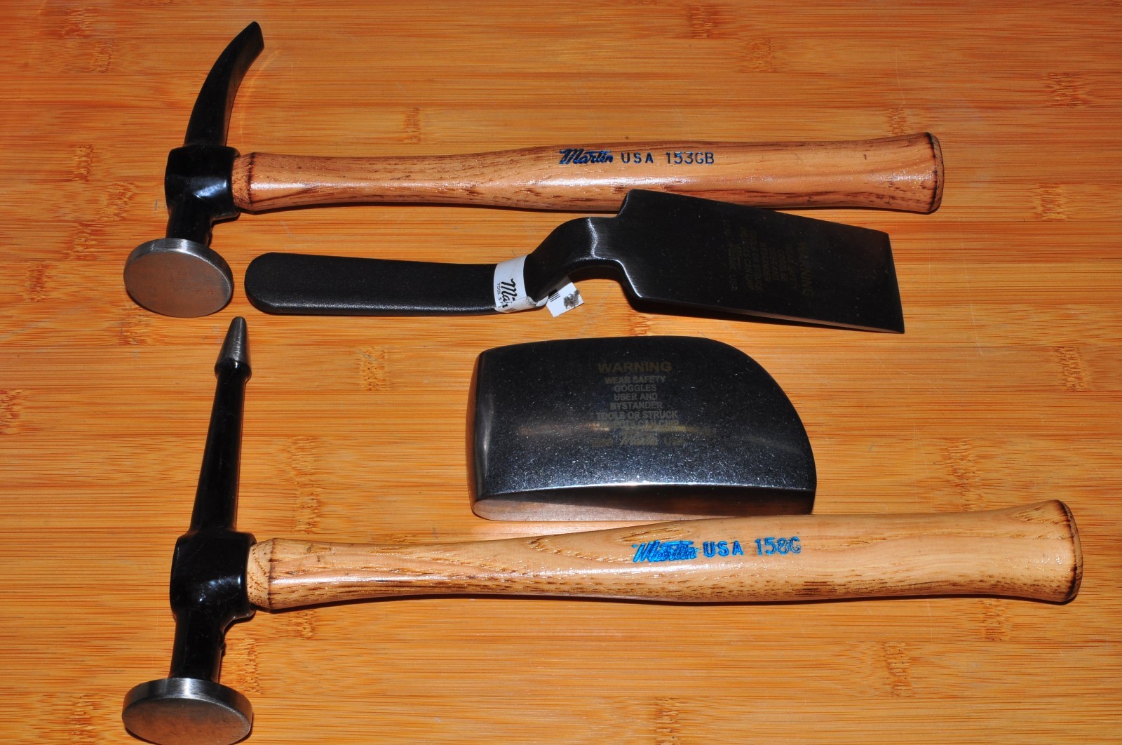 4 Piece Body and Fender Repair Set with Hickory Handles Martin 644K