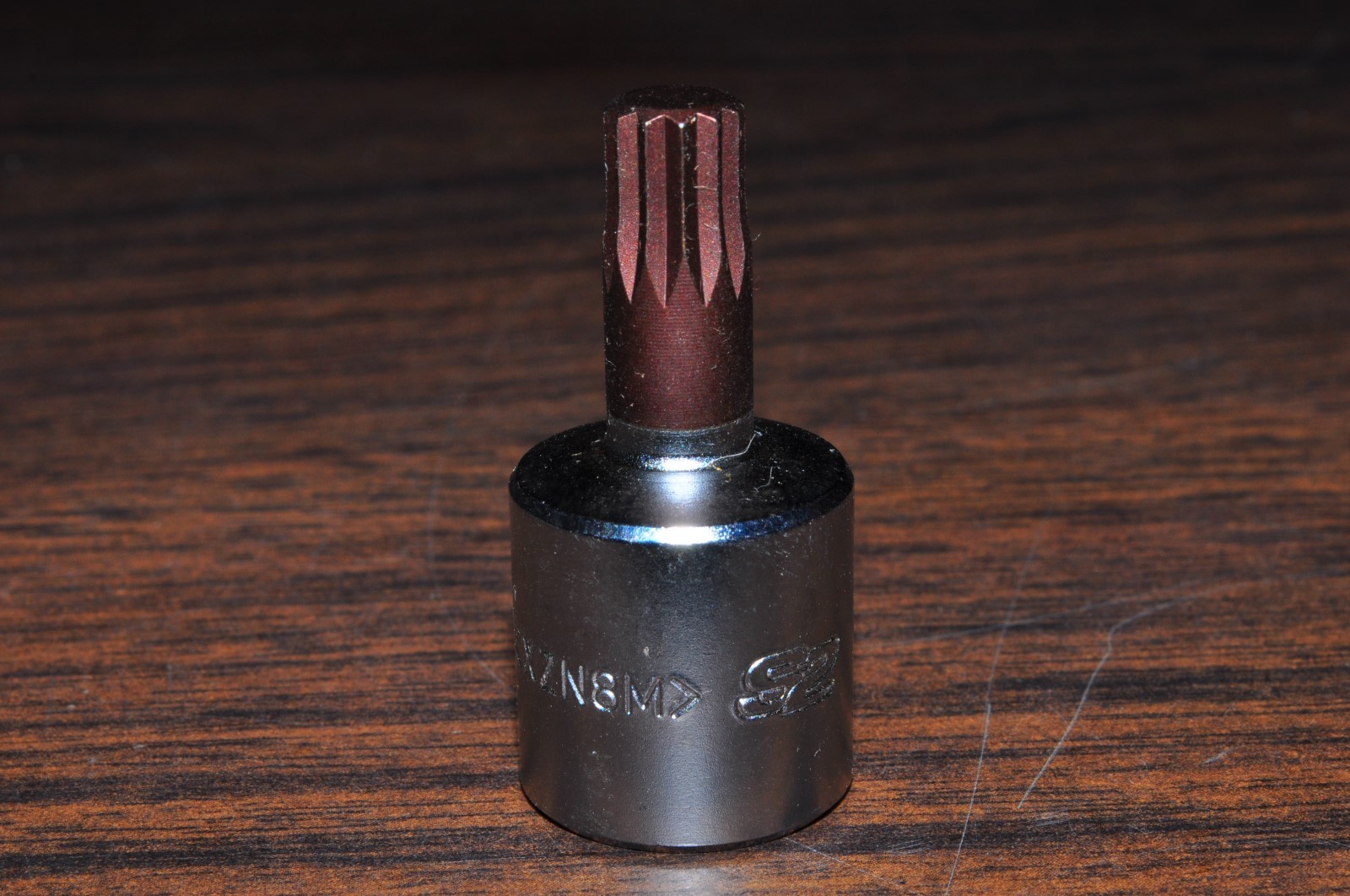 8MM 12 Points Stuby Short Allen Socket 3/8 Drive 1-1/2" Overall Length Vim