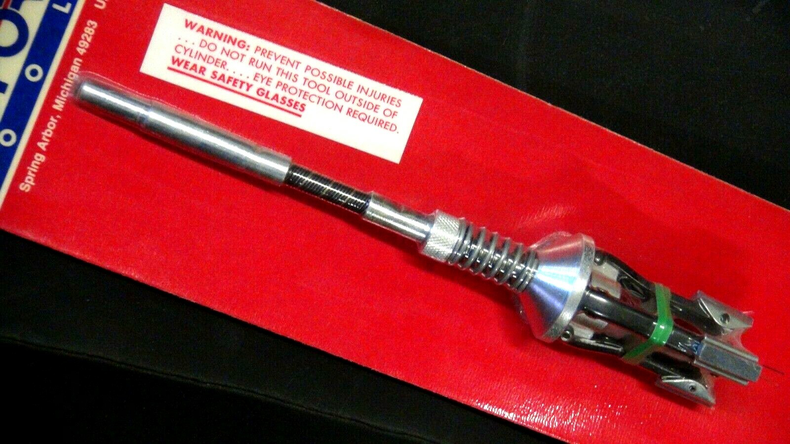 ADJUSTABLE BRAKE CYLINDER TENSION HONE 1-1/4" TO 3-1/2"OLDFORGE 7133 MADE IN USA
