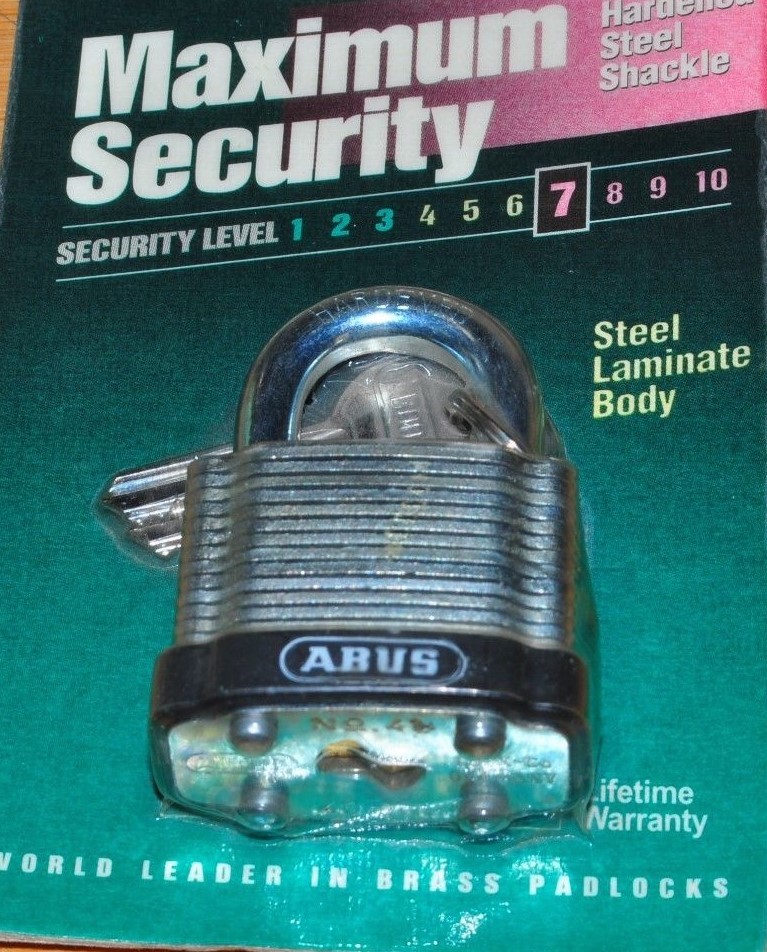 Abus 41/40 MM Steel Laminate Maximum Security Level 7 Padlock made in Germany