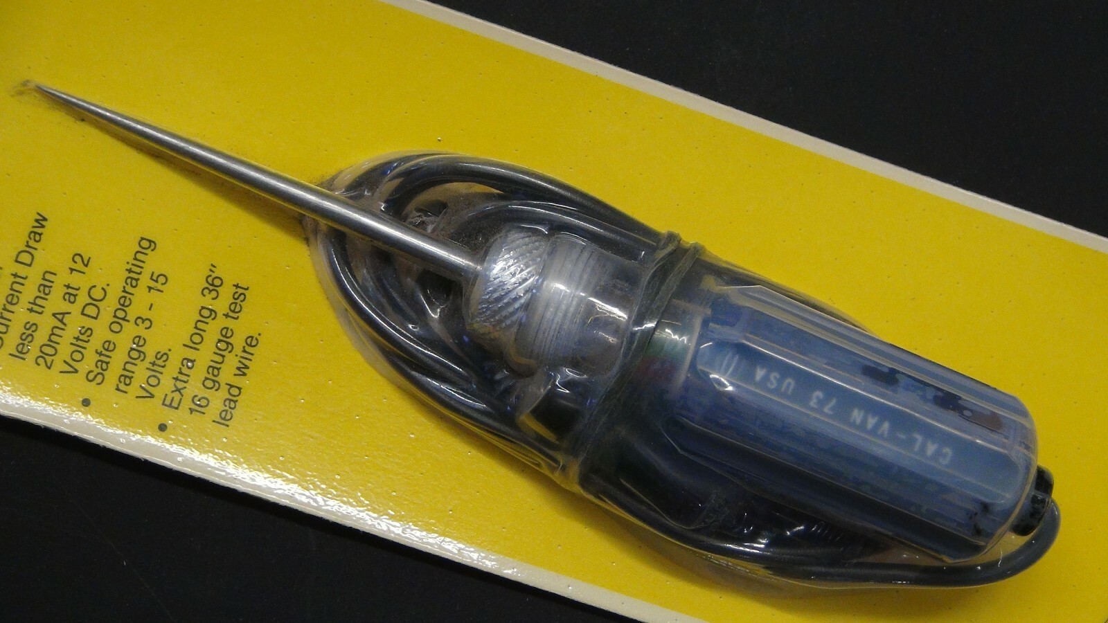CALVAN 73 COMPUTER,POLARITY CIRCUIT TESTER 12 V DC MADE IN USA