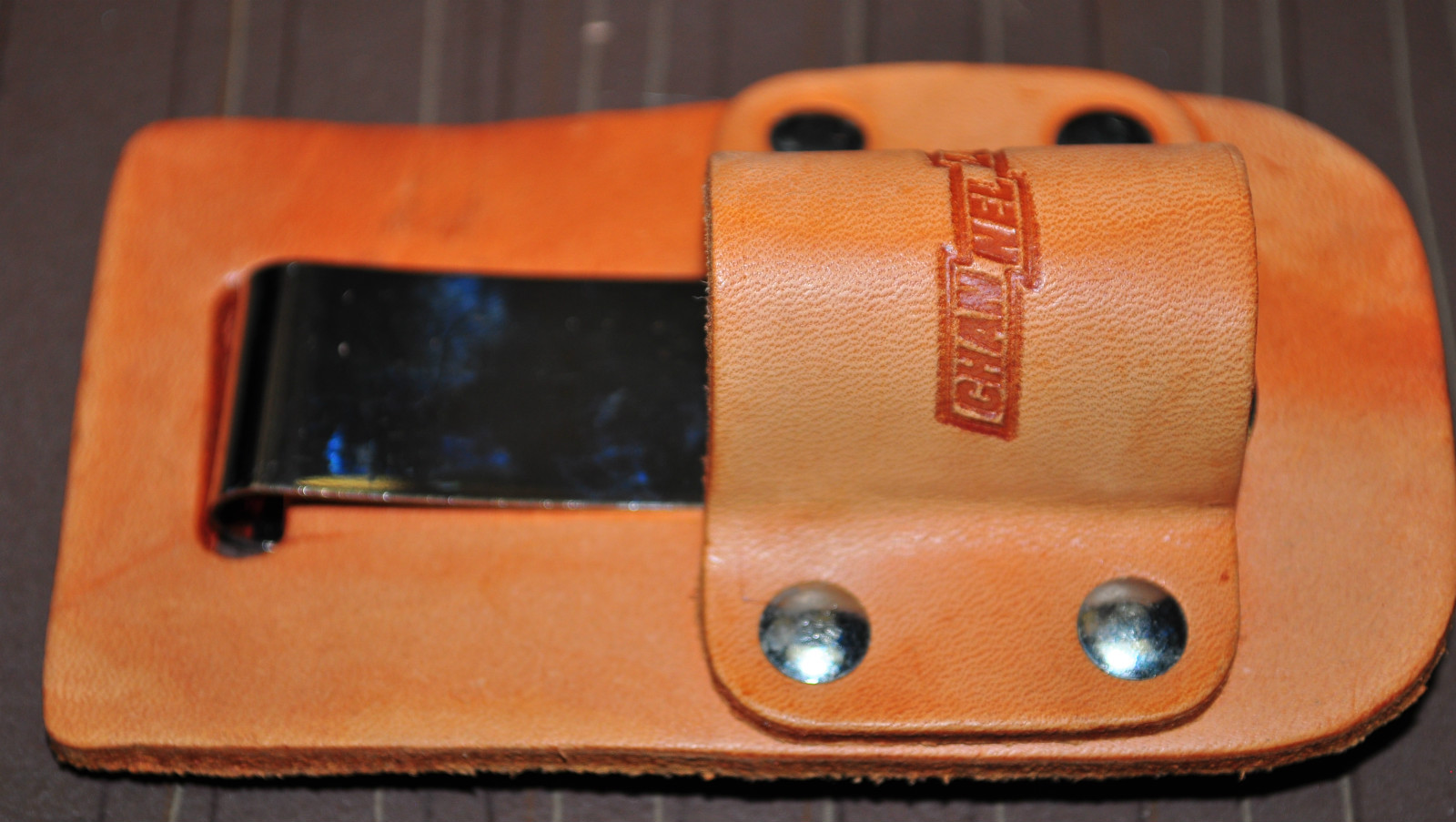 Channellock Leather Holster Holder for Ratchet w/ metal belt clip made in USA
