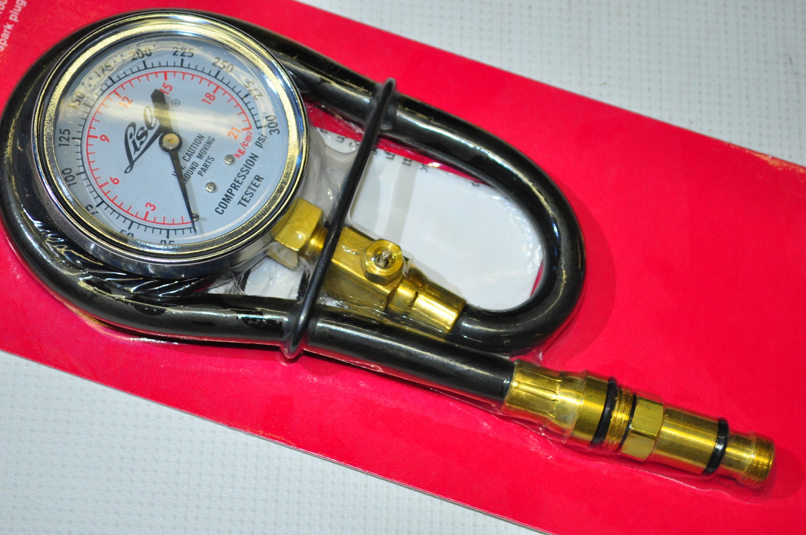 Compression Tester with 14MM&18 MM Thread sizes adapter Made in USA Lisle 20250
