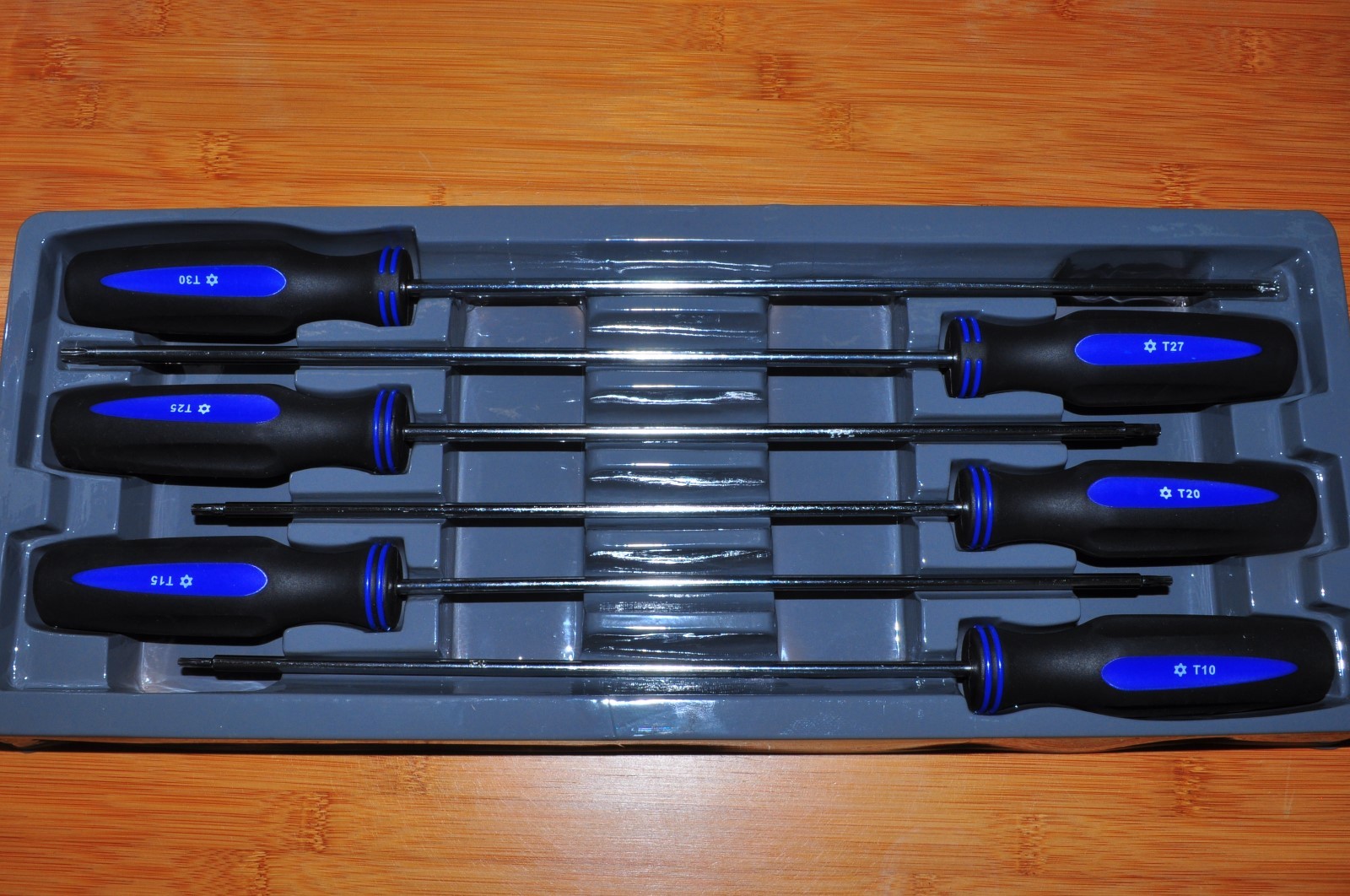 Extra Long Tamper proof Torx Driver Set 6-Pc Calvan 917 14 to 16" long
