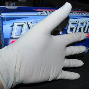 Gloves Dyna Grip Powder-Free Exam Grade Latex Disp Small100pk 8 Mil SAS 650-1001