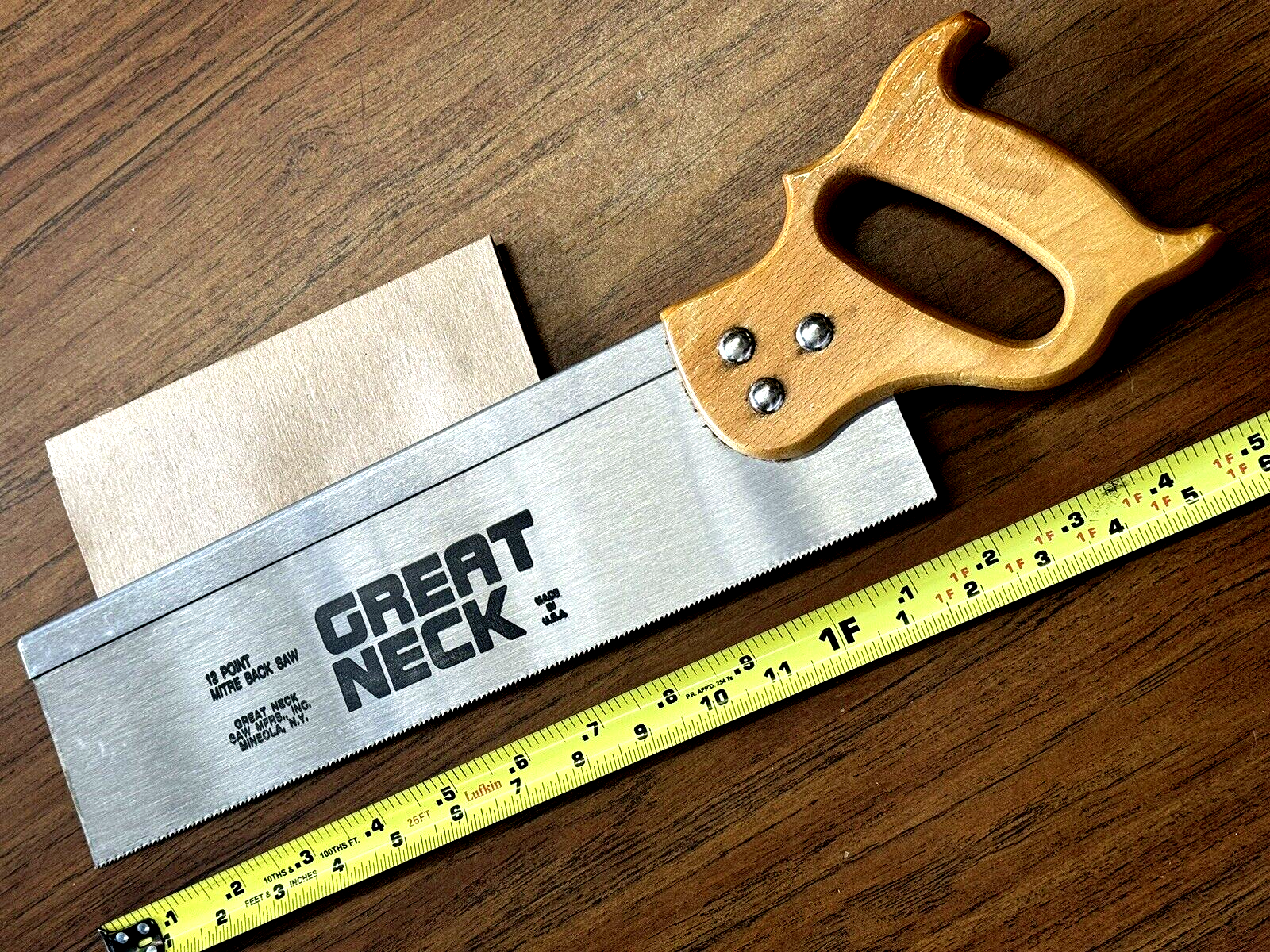 Greatneck CM14 14" Mitre Back Saw 12 Points Great Neck Made in USA