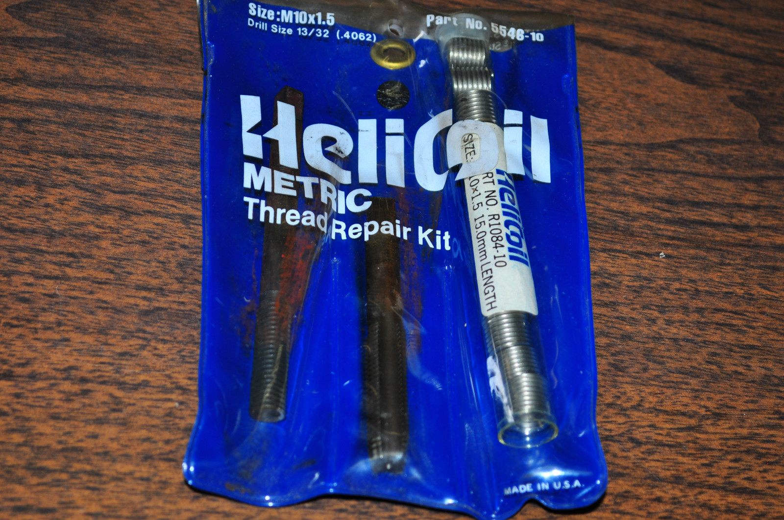 Helicoil 5546-10 Thread Repair Kit, 10mm x 1.50 NC Metric set Made in USA