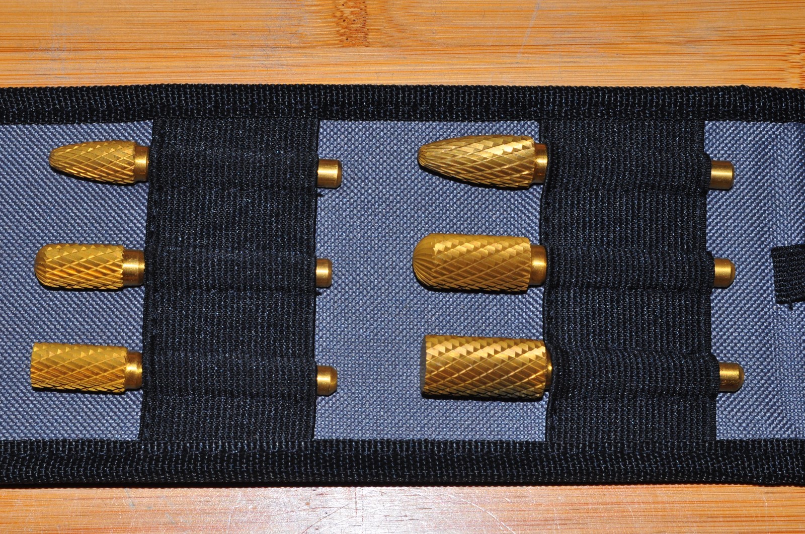 Ingersoll Rand 614TIN 6 Pcs Carbide Burr double cut Set 1/4"titanium nitride coa