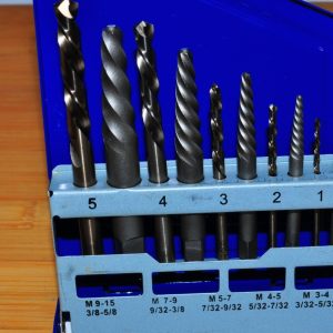 Irwin 11119 10 Pcs Spiral Extractor and Left Hand Drill Bit Set Metal Index USA