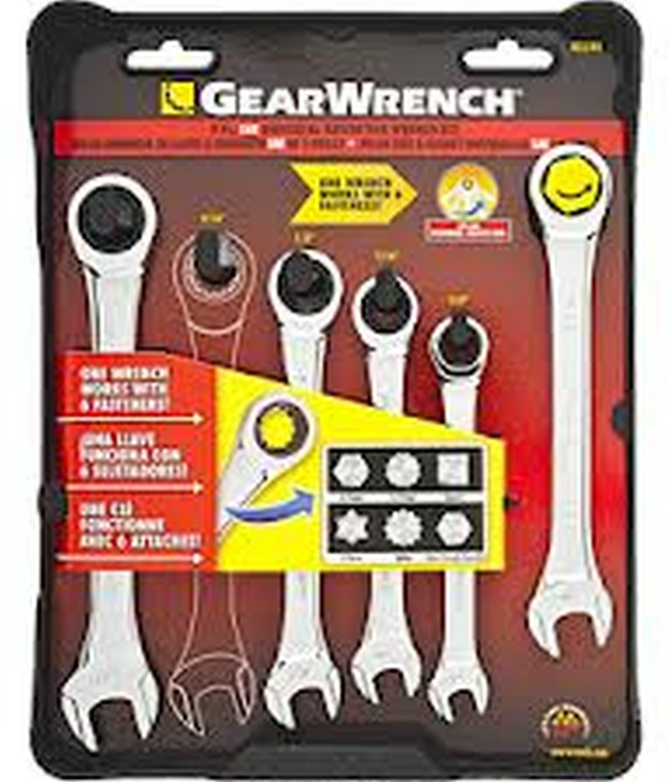 KD 85590  Univ GearWrench 5pcs  3/8", 7/16",1/2", 9/16" & 5/8" Set Special Price