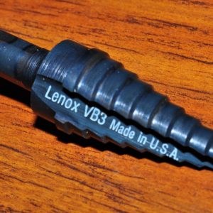 LENOX VARI-BIT VB3 STEP DRILL BIT 9 HOLE 1/4" THRU 3/4" 3/8" SHANK MADE IN USA