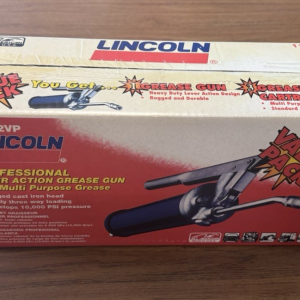 Lincoln 1142-VP Lever Action Manual Grease Gun with 3 Catridge 14OZ each USA