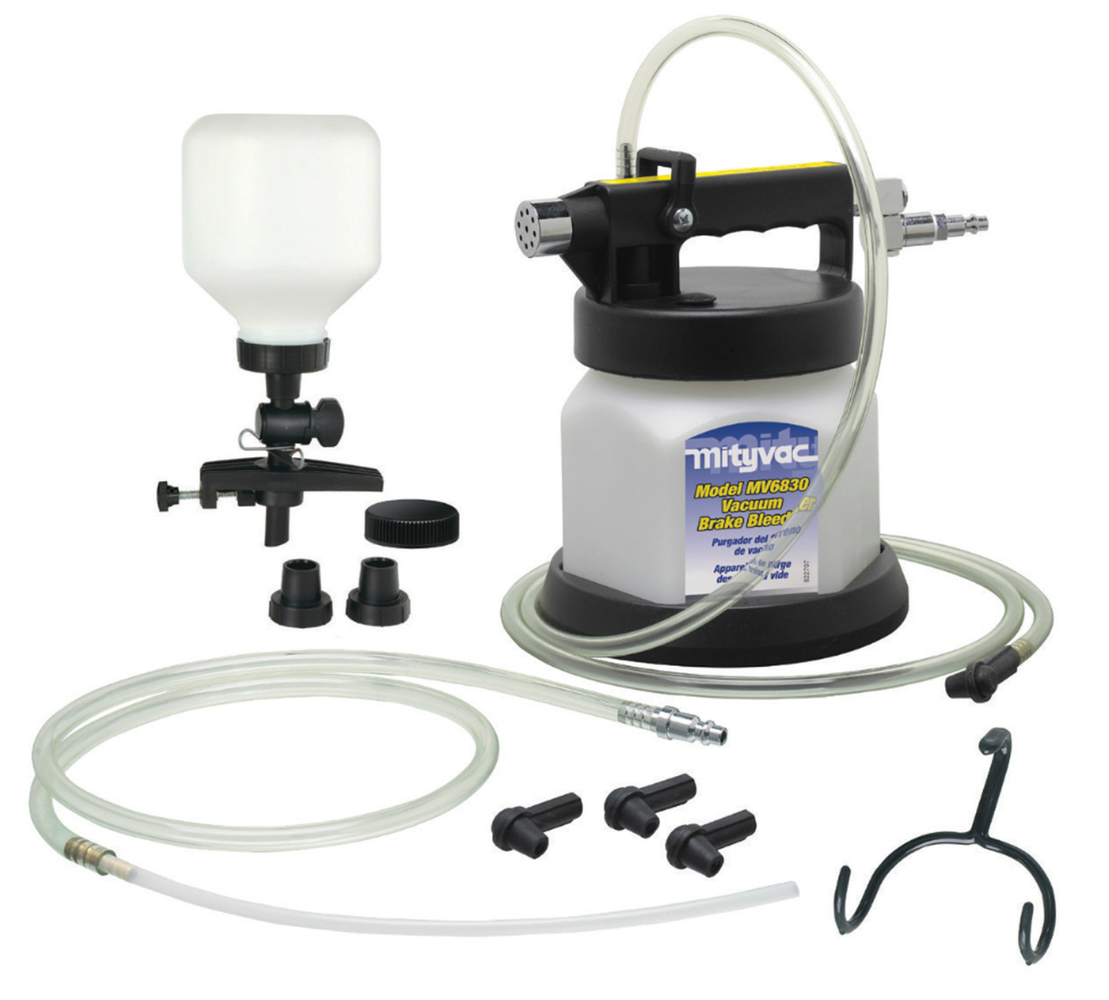 Lincoln Mityvac MV 6835 Master Brake Bleeder Kit with Refill Bottle and Accesory