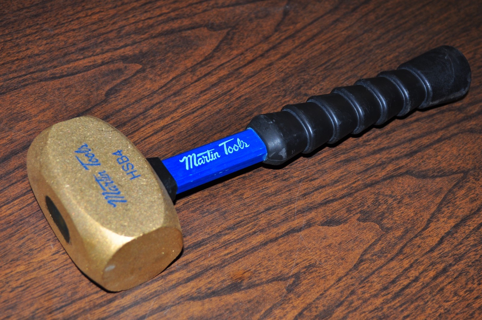 MARTIN SPROCKET & GEAR 4 Lbs Brass Hammer with Super Grip Fiberglass Handle HSB4