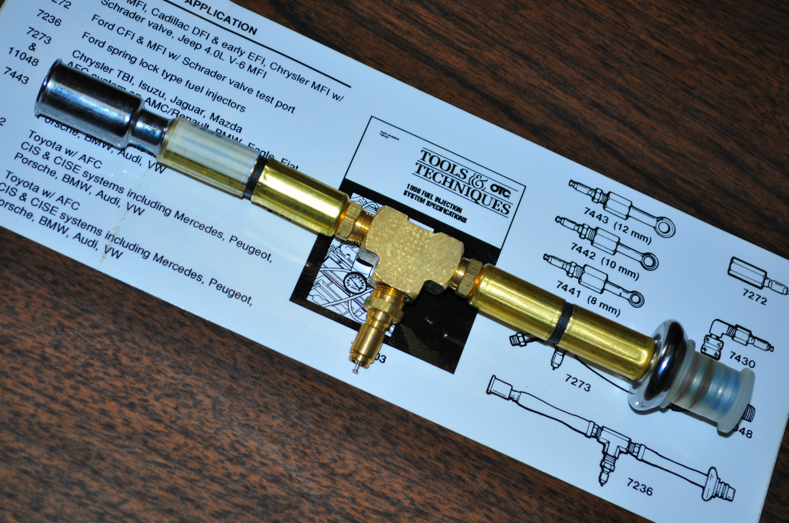 OTC 7236 Ford Spring Lock type Fuel Injector Adapter Made in USA