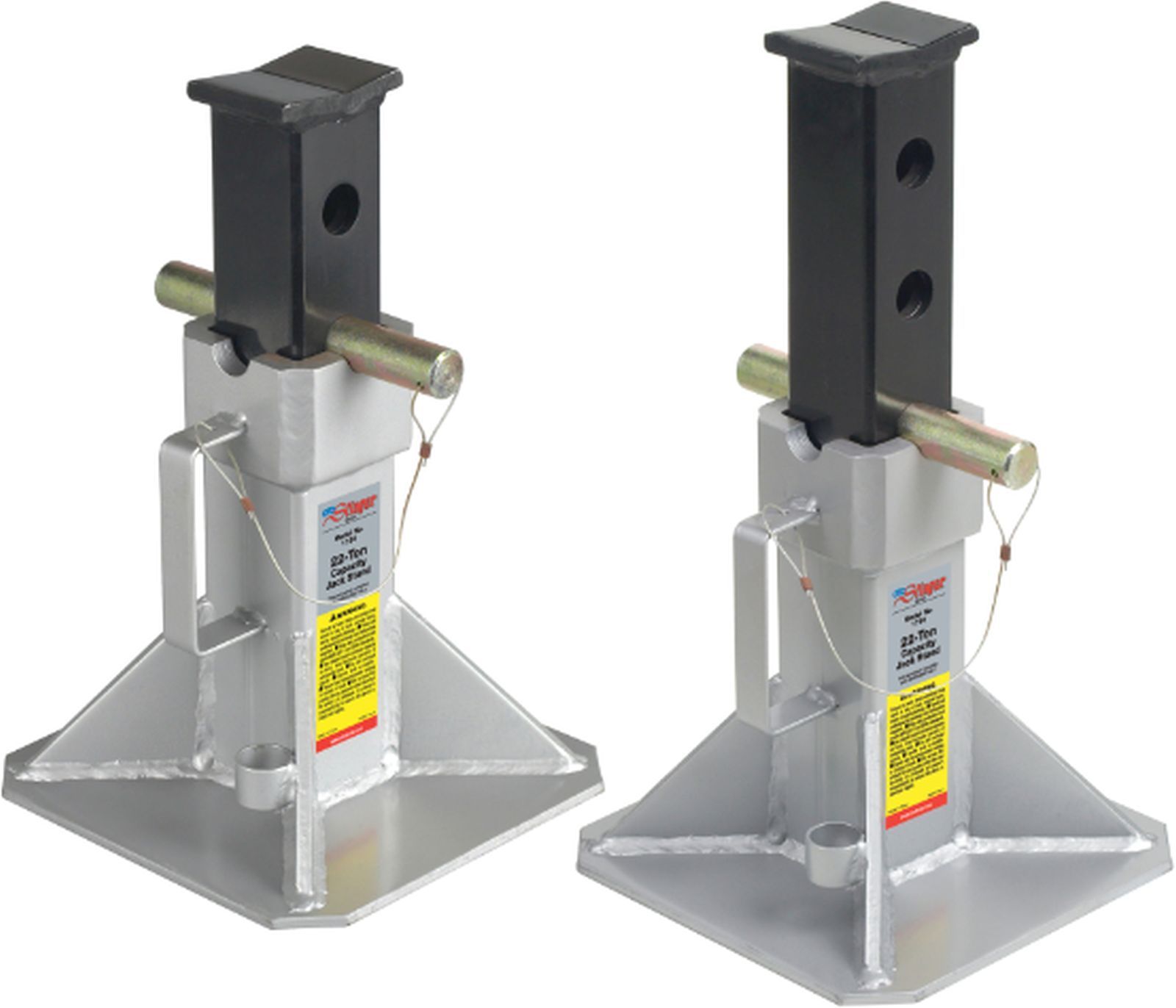 OTC Jack Stands  22 Tons 19 7/8" Max Height ,13-7/8" Min H ,11" Flat Base