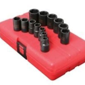 Sunex 3358 3/8" Drive 13 pcs Metric Impact Socket Set 7MM to 19MM