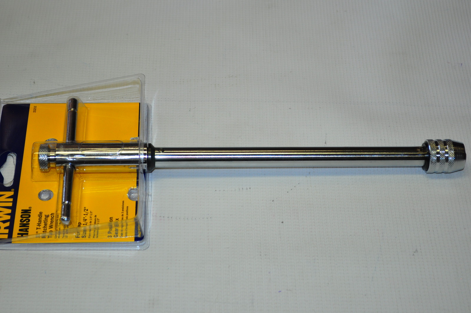 T-Handle Ratcheting Tap Wrench 12" Length for Tap 1/4" -1/2"Irwin 21212 Germany
