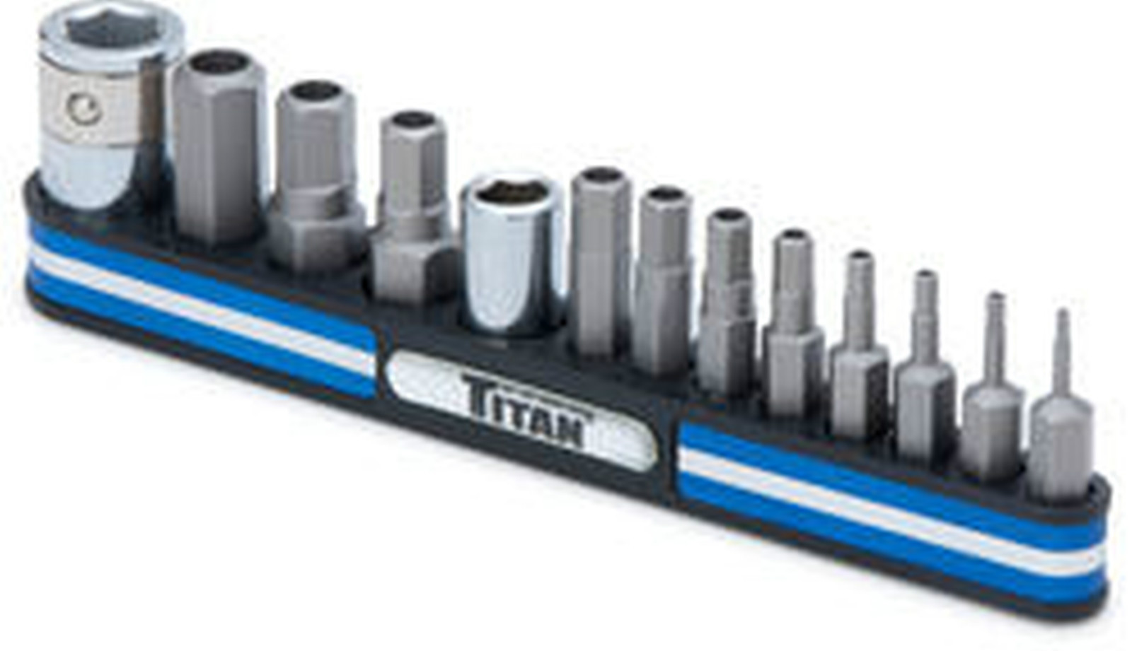 Titan 16136 Tamper Resistant Metric Hex Bit Set 13 Pcs On Magnetic Rail