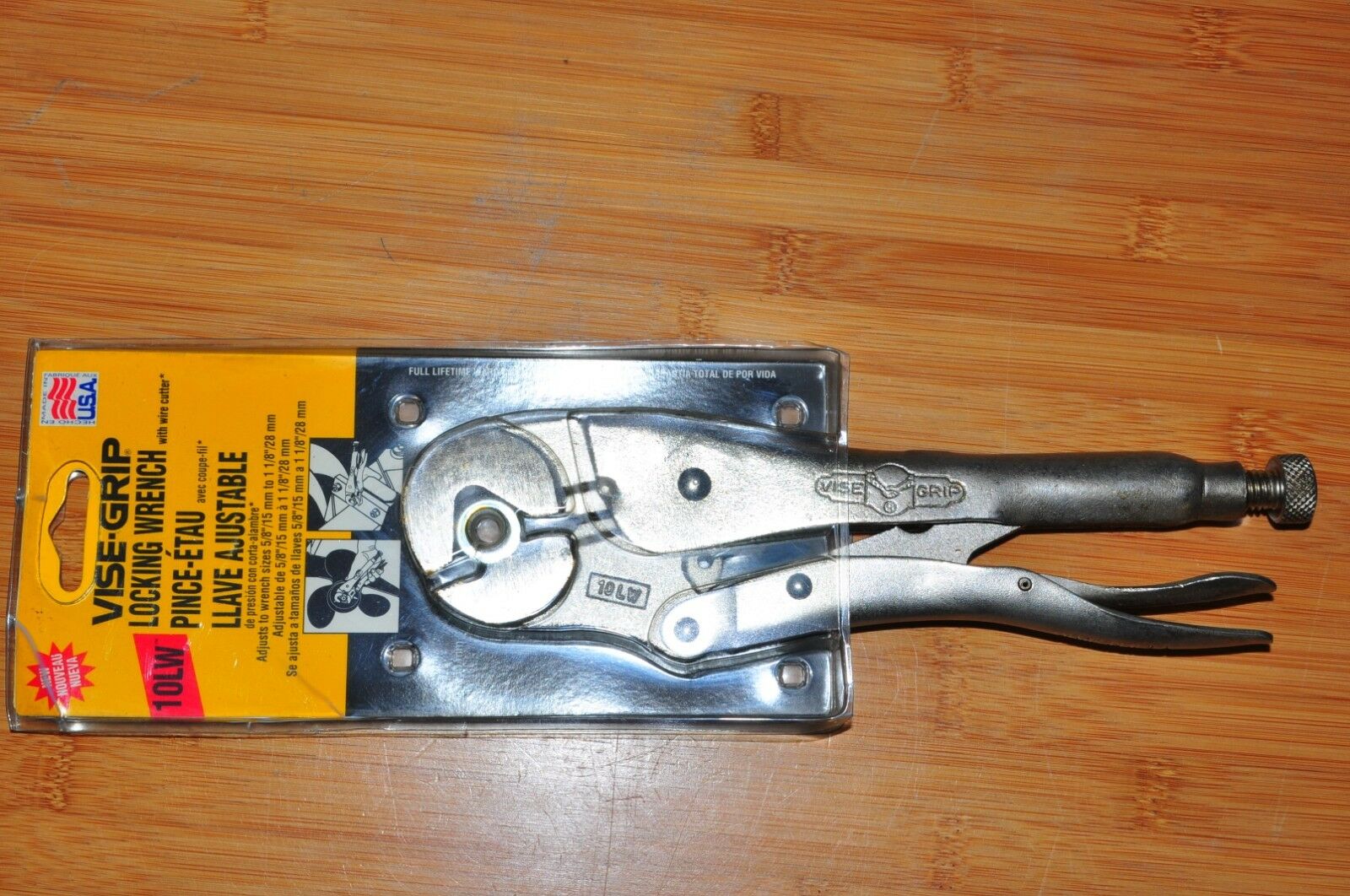 Vise Grip 10LW Locking Wrench Wire Cutter New Rare Discontinued USA