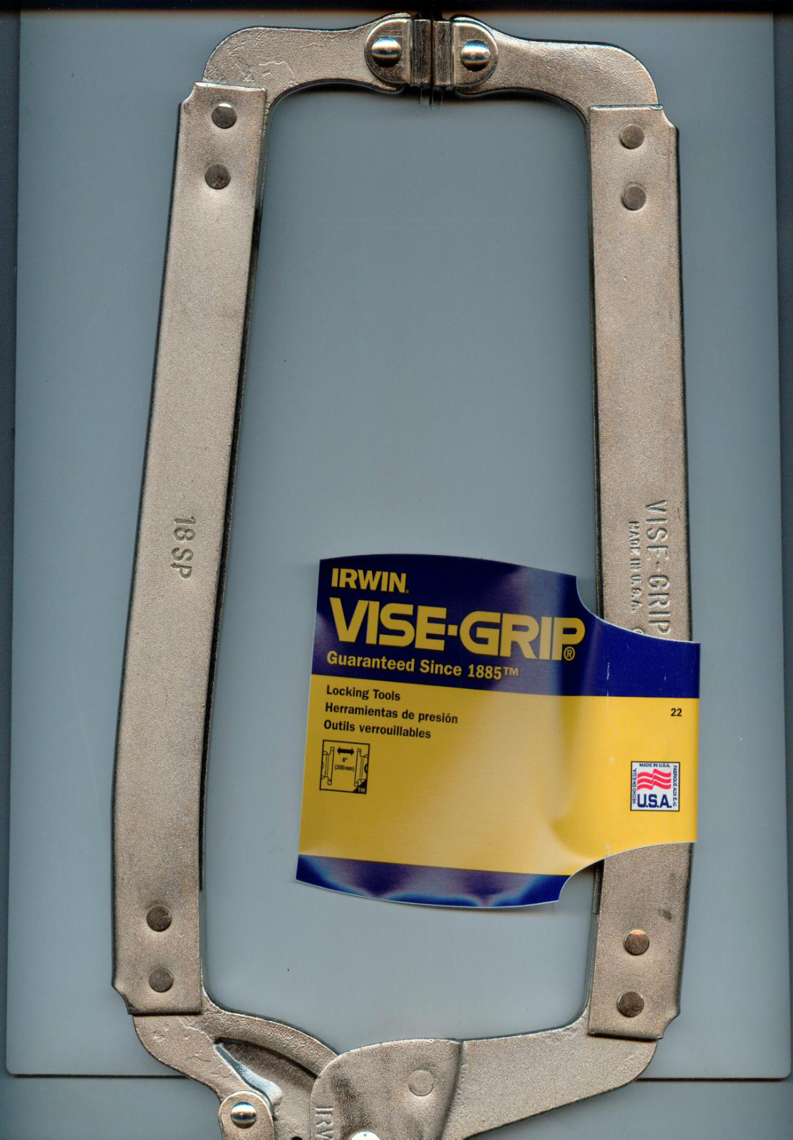 Vise Grip 18SP 18"long reach Locking C Plier w/Swivel Pad Made in USA New,Rare!!