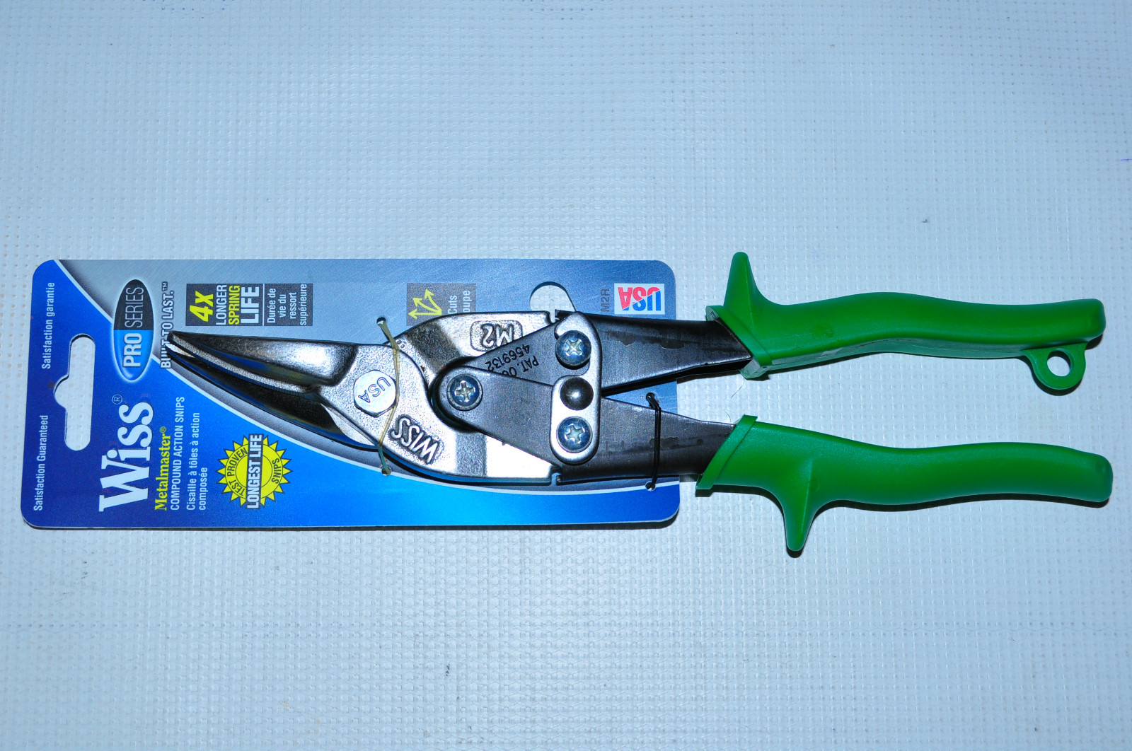 Wiss M-2R 9 3/4” Metalmaster® Compound Action Snips, Cuts Straight to Right USA