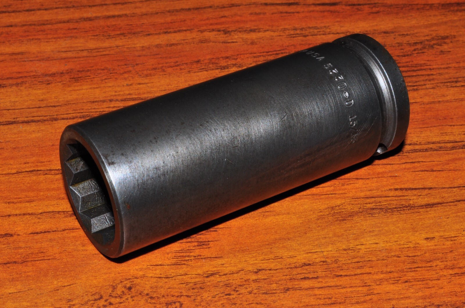 5530-D Apex 15/16 or 24 mm 12-Point Thin Wall Extra Long Socket, 1/2 Drive