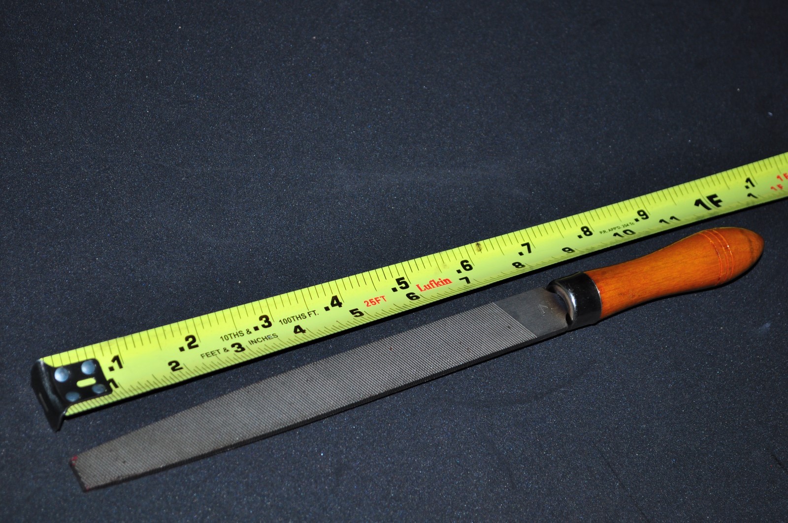 8-in File Steel Versatile General Purpose wood handle overall length 12"