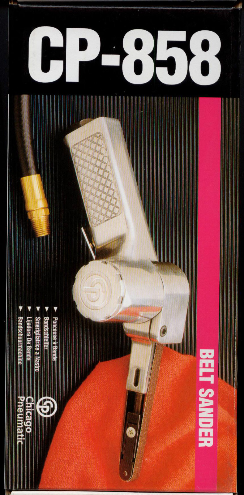 BELT SANDER MINI SMALL AIR OPERATED BELT SANDER.10MM (3/8"x16"B) CP858 BRAND NEW