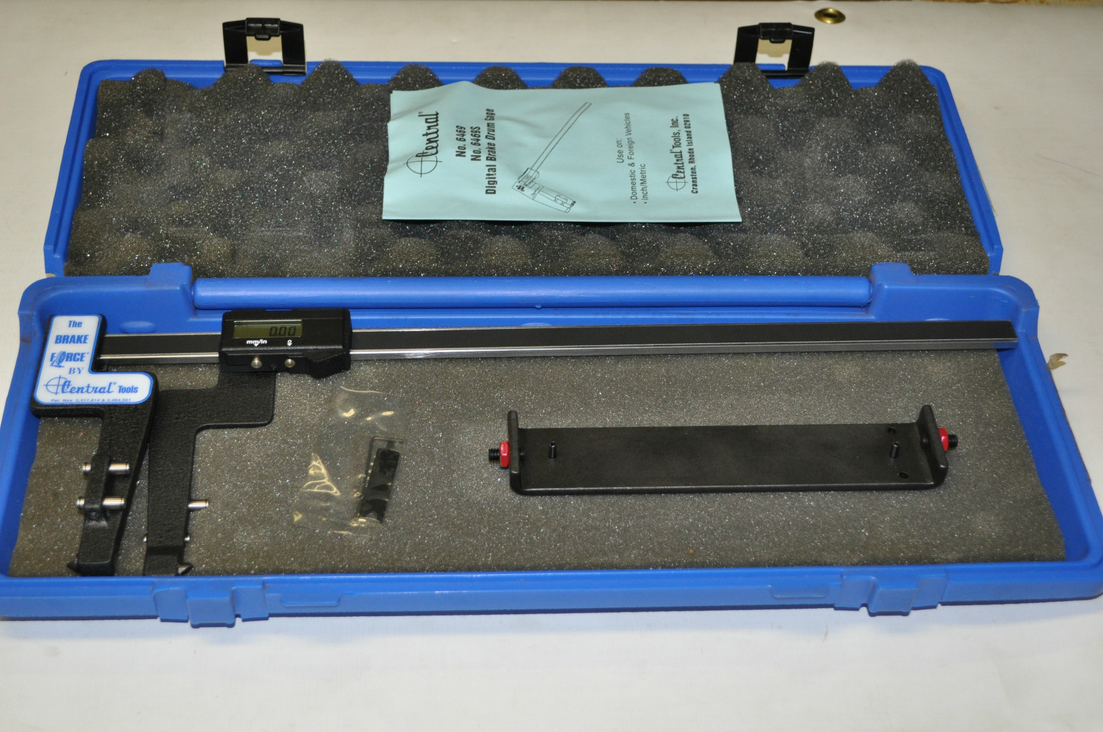 CENTRAL TOOLS 6469 BRAKE FORCE DIGITAL DRUM GAUGE, 6-14.25" (150-361MM) RANG USA