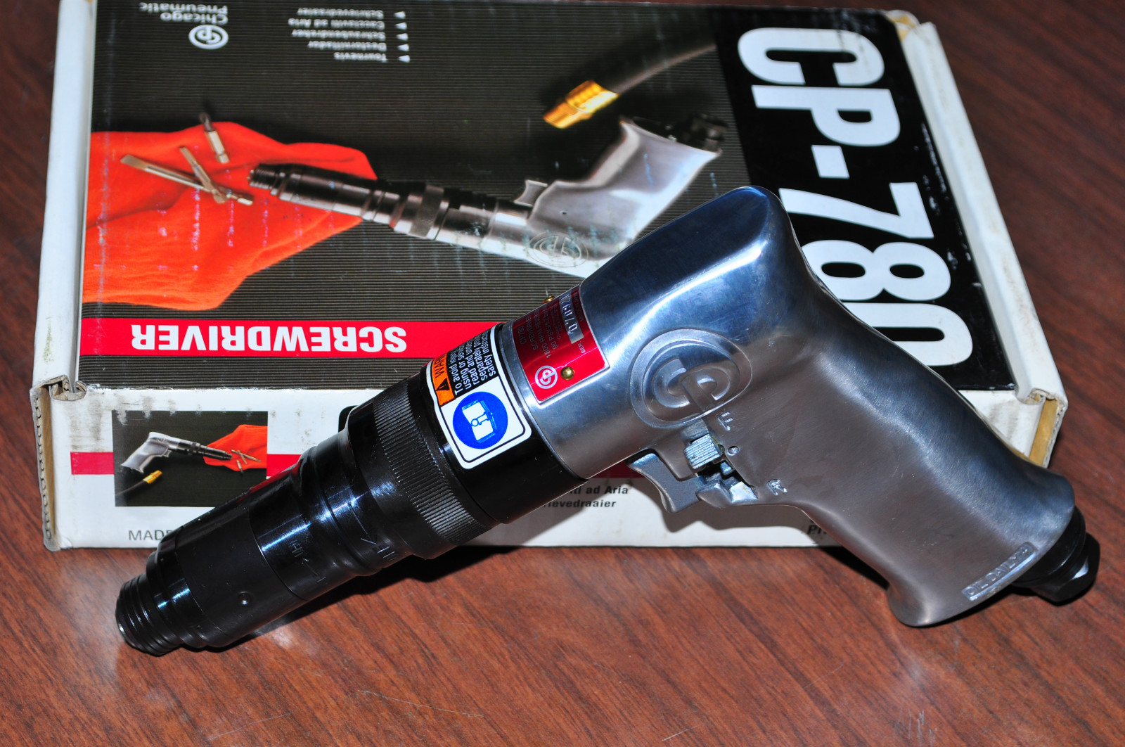 Chicago Pneumatic 780 Pistol Grip Screwdriver w external clutch adjustment Japan