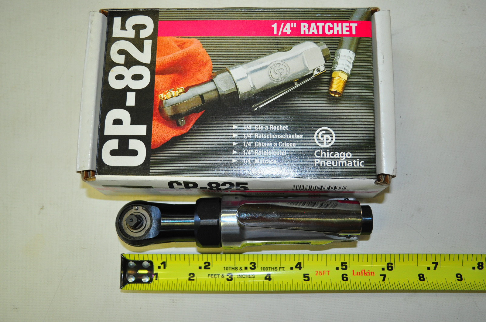 Chicago Pneumatic CP 825 1/4"Dr Air Ratchet 6-1/2"ln Made in Japan