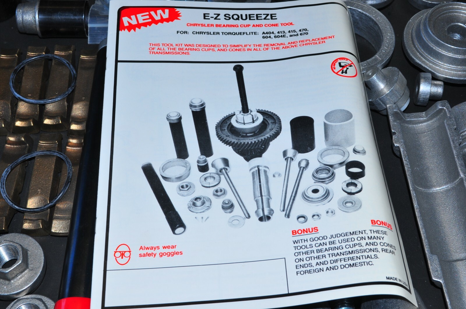 Chrysler- Bearing Cup & Cone Remover-Installer Kit ATEC T-1453 Master Kit