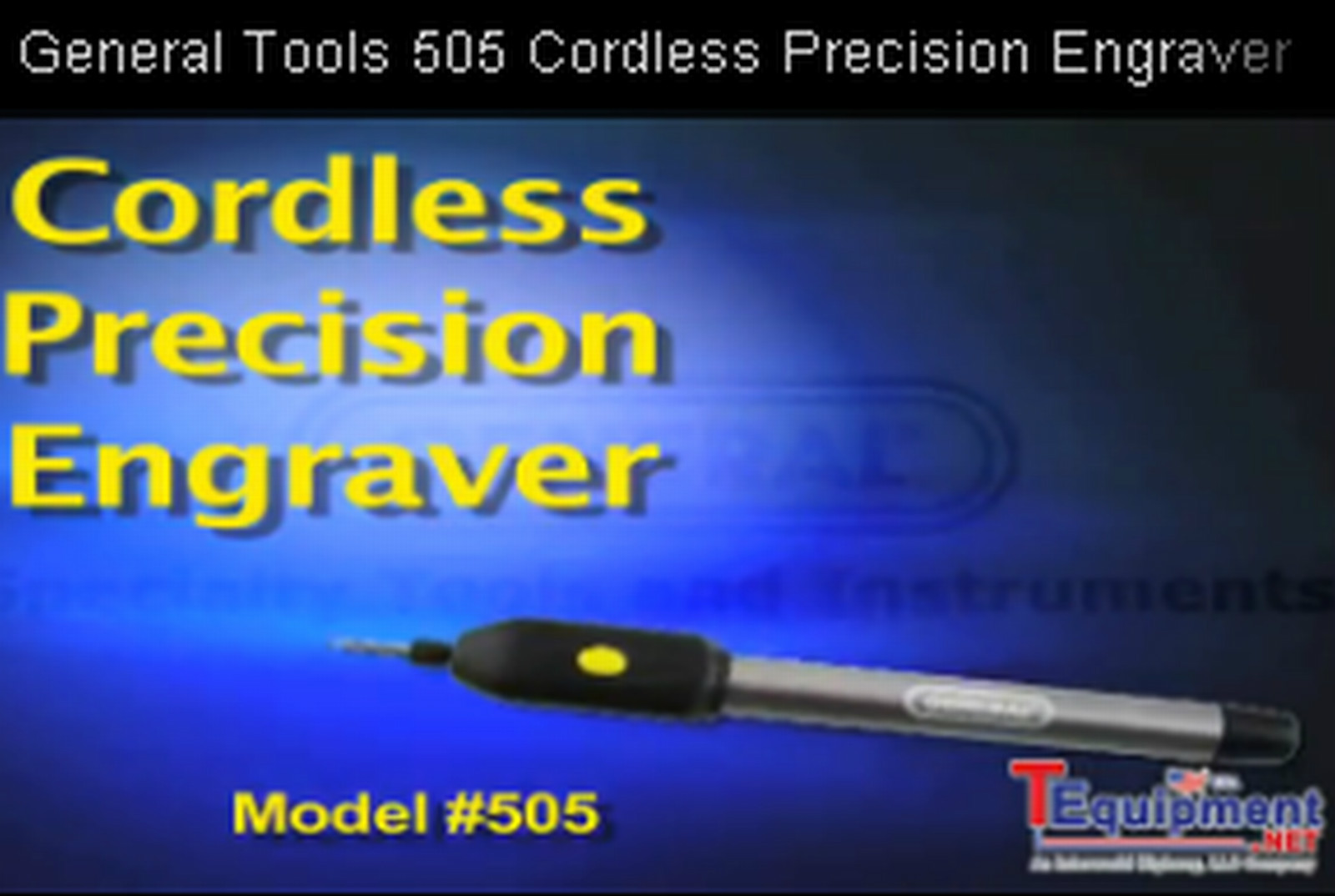 Cordless Precision Engraver with Diamond Tip Bit General tool 505