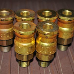 D-Style “D-U” ¼” NPT male Air Coupler Diamond-U Style Milton Made in USA  Qt:6ea