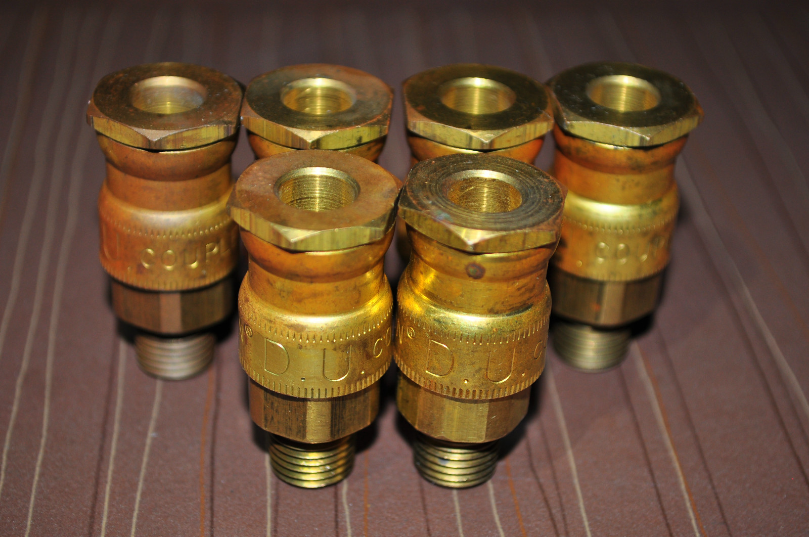 D-Style “D-U” ¼” NPT male Air Coupler Diamond-U Style Milton Made in USA  Qt:6ea