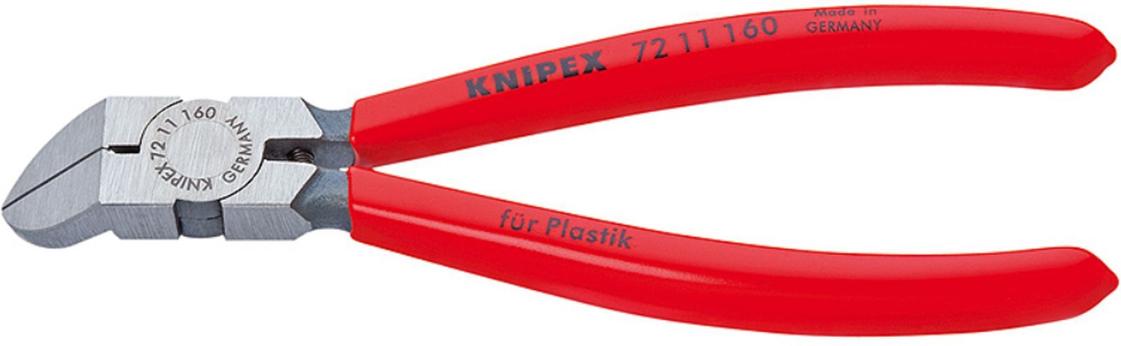 FLUSH DIAGONAL CUTTER 45 DEGREE 6.30" KNIPEX 72 11 160 Made in Germany