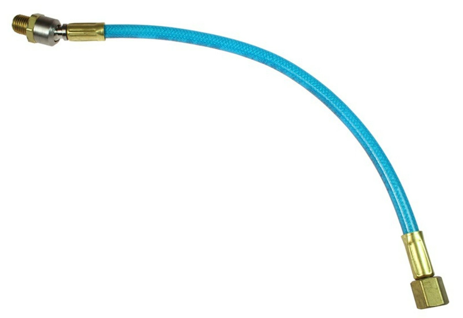 Flexeel Lead-In reinforced polyurethane hose 3/8" ID x 24",1/4" Ball Swivel FTP