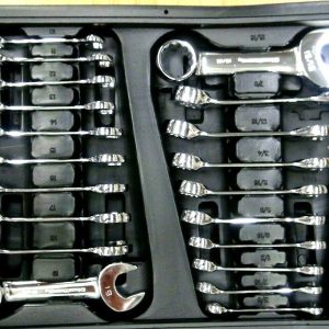 GearWrench 20 pcs SAE/METRIC Stubby Fixed Combination Wrench set 81903