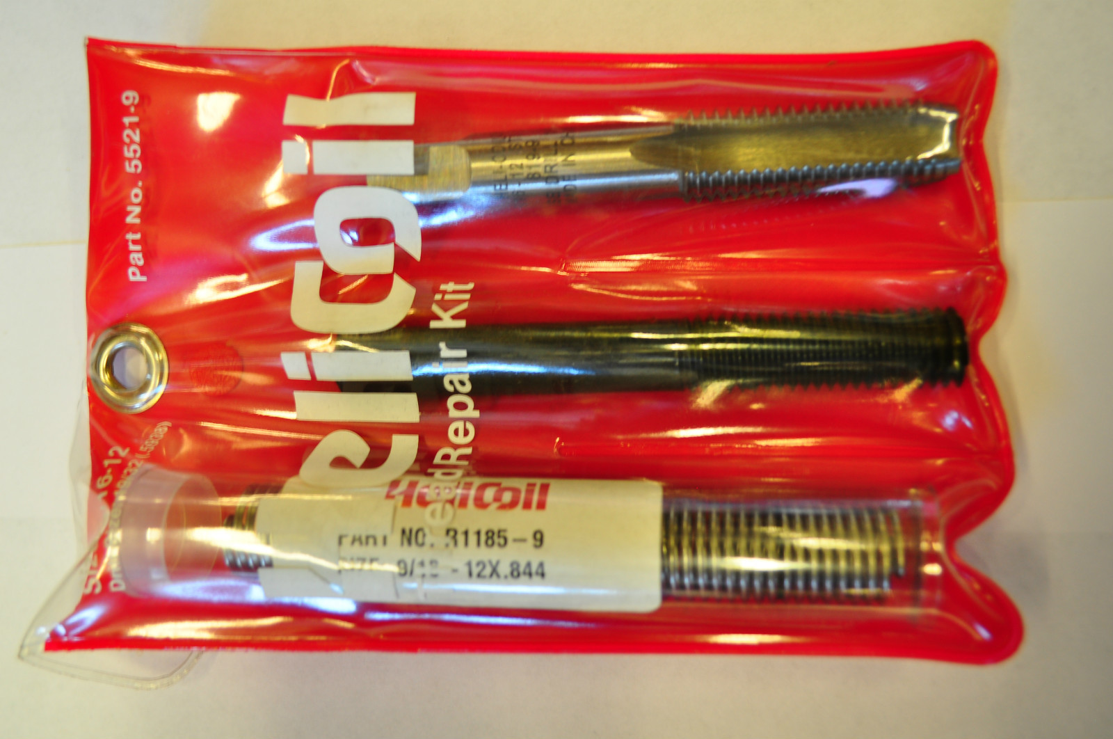 Helicoil 5521-9 Thread Repair Kit Inch Coarse Thread Repair Kit - 9/16-12 x .844