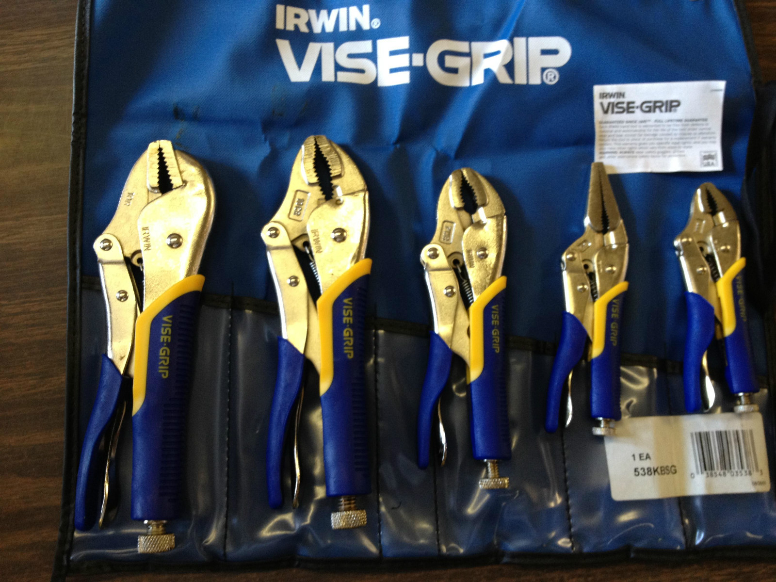 IRWIN 538KBSG The Original 5pcs  10R, 10CR, 7WR, 5WR , 6LN ,Made in USA Su-Grip