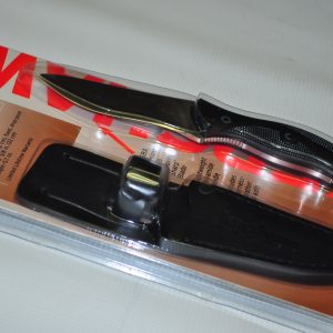 KERSHAW 1070 ECHO 8.52 IN FIX 4"  BLADE KNIFE BLACK POLYAMIDE HDL LEATHER SHEATH