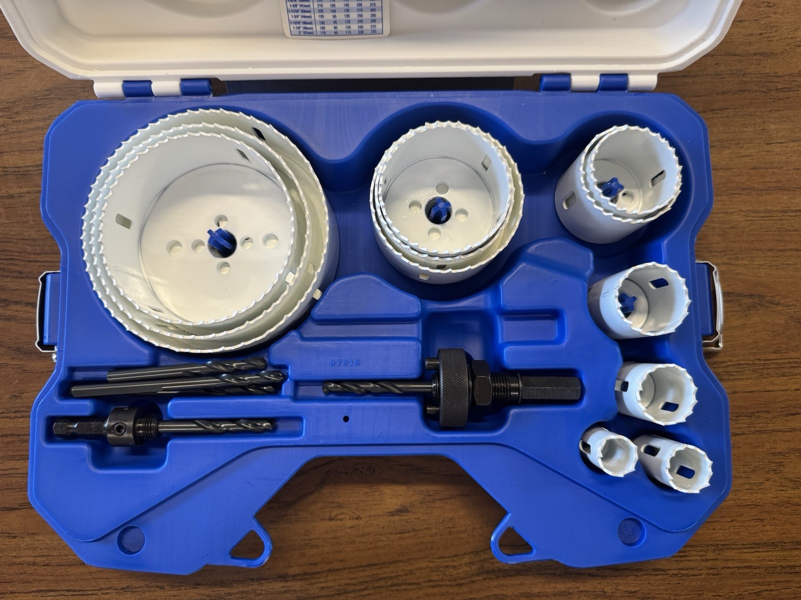 Lenox 30802-1200L Electrician's Hole Saw Kit:17Pc,3/4 to 4-3/4" Dia Bi-Metal US